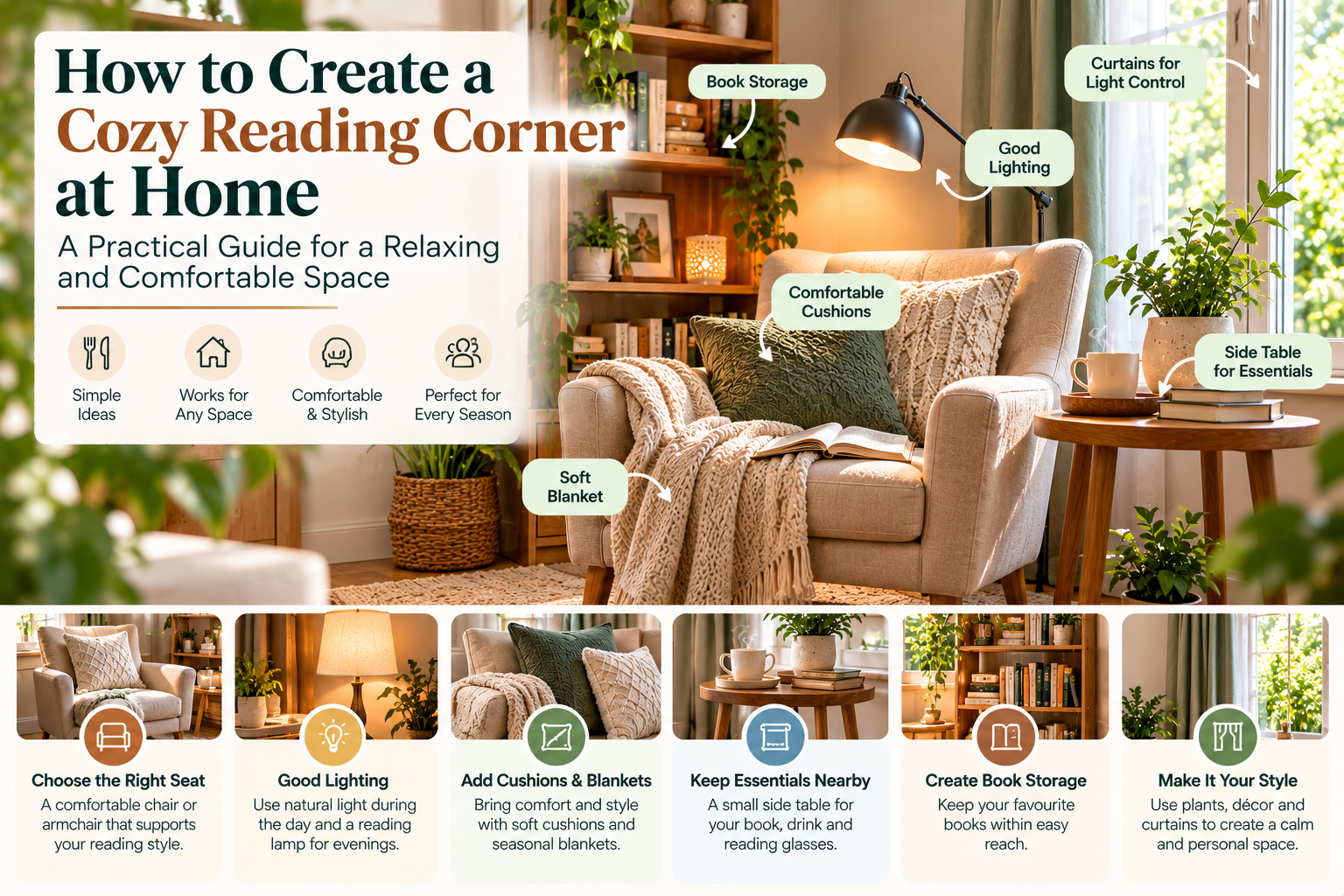 How to Create a Cozy Reading Corner at Home: A Practical Guide