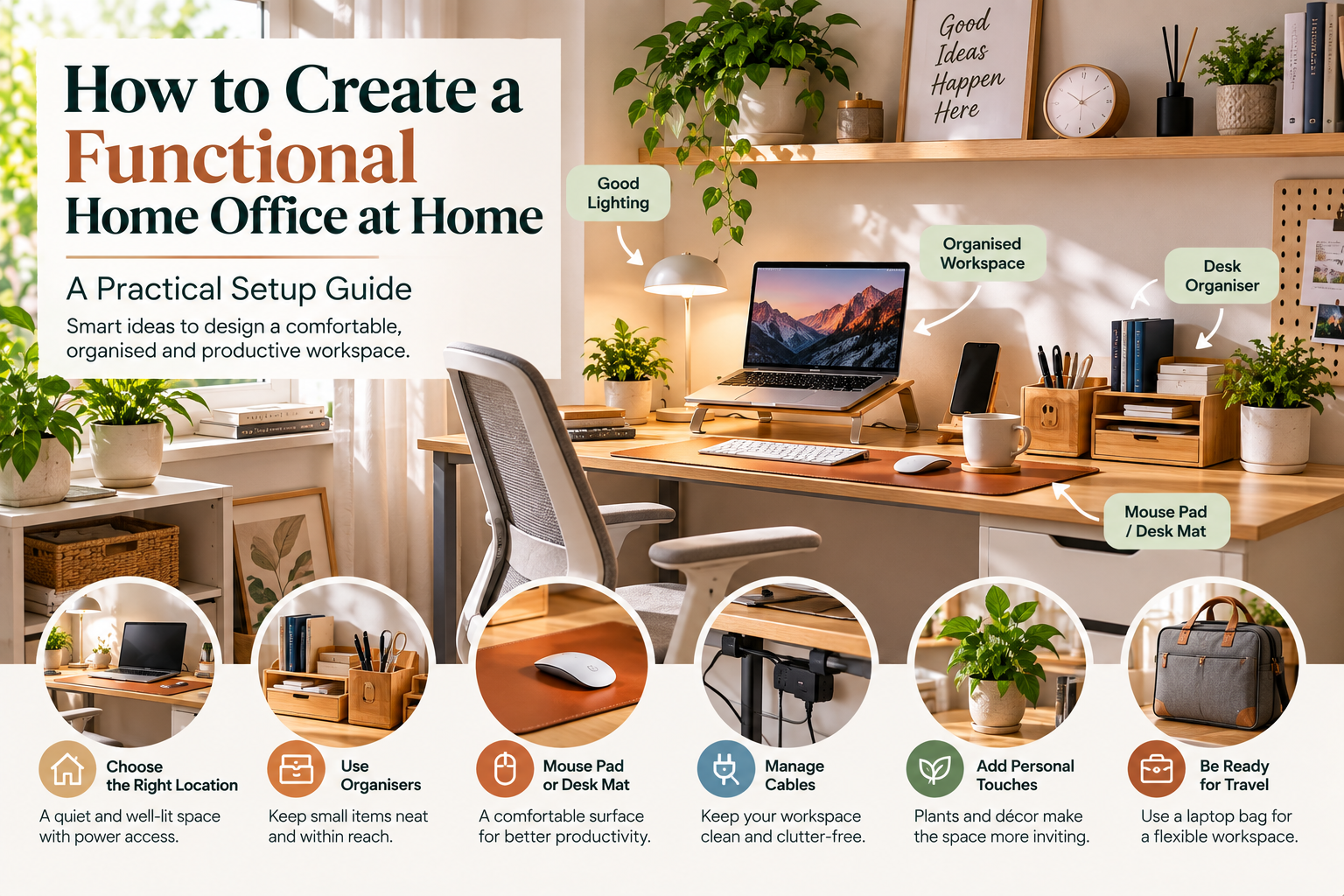 How to Create a Functional Home Office at Home: A Practical Setup Guide