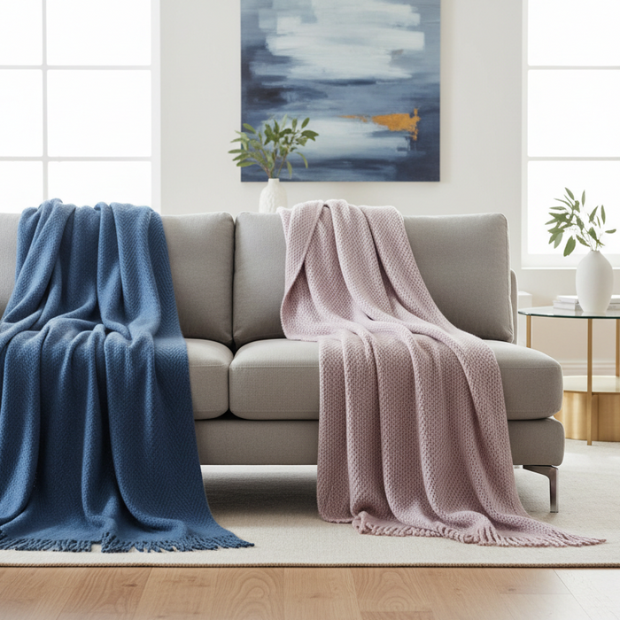 Blue, Purple or Pink? How to Choose the Perfect Cashmere Blanket Colour for Your Home