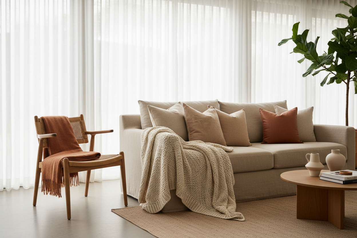 How to Layer Home Textiles: A Room-by-Room Guide to Curtains, Cushions, Throws &amp; Covers