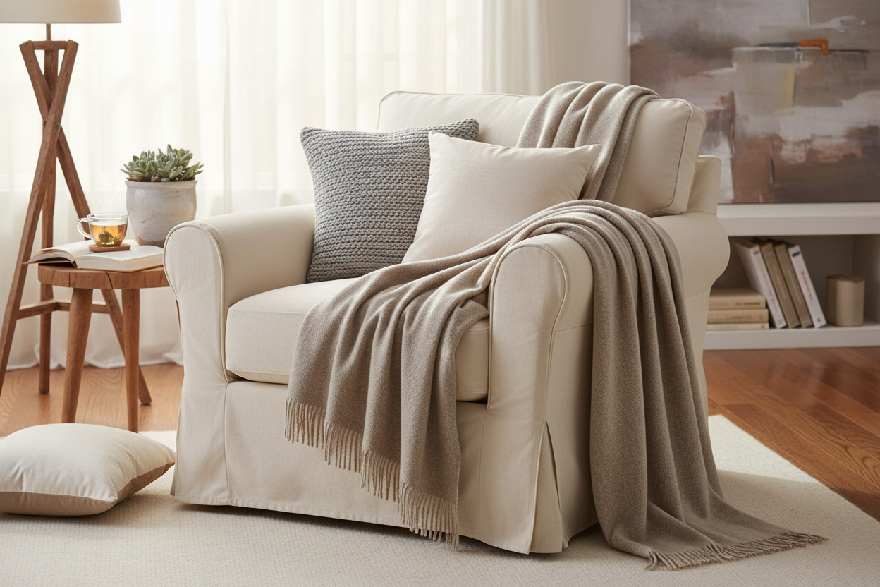The Complete Home Comfort Guide: How to Style Your Home with Cashmere Blankets and Chair Covers