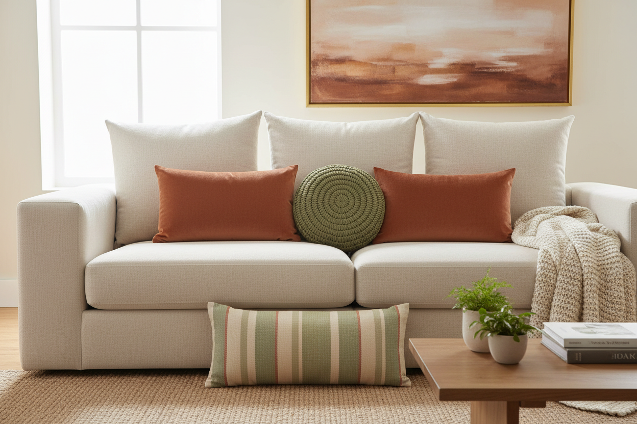 How to Choose & Style Throw Pillows: Sizes, Fills & Combinations