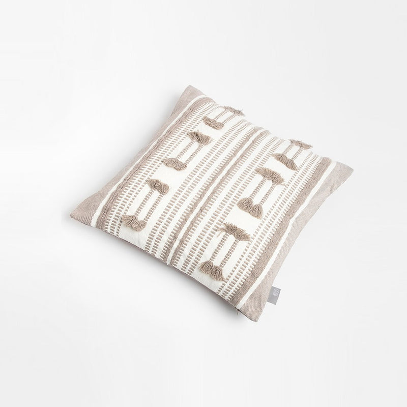 Anypillow Pillowcase Tufted Striped Embroidered Decorative Cushion Cover