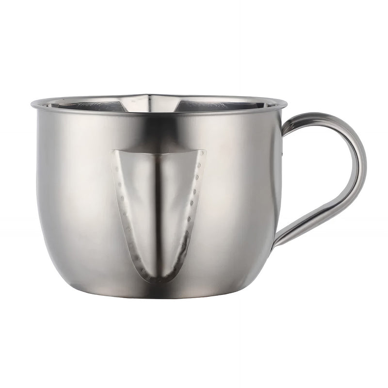 Anygleam Silver Stainless Steel Separator Pot 1000ML – Golden Oil Filter Bowl for Soup, Gravy, Water & Fat Removal Kitchen Tool