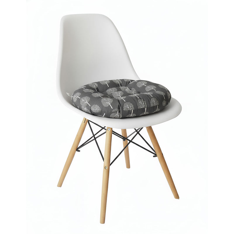 Anypillow Dark Gray Seat Cushion – Geometric Tee Print Design