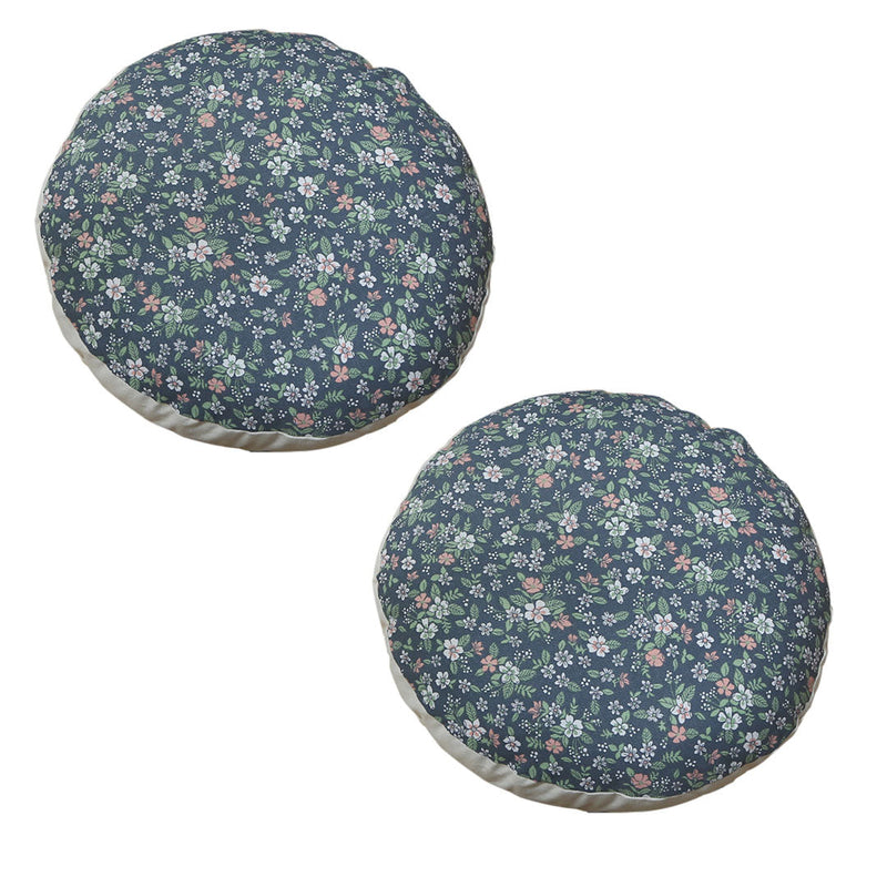 Anyhouz 2PC 45cm Blue Premium Polyester Cotton Cushion with EPP Particle Insert for Enhanced Comfort