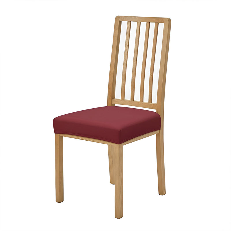 Anyseat Plain Wine Red Stretch Chair Cover – Washable, Removable Dining & Kitchen Seat Protector