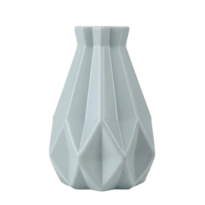 ANYDECO Flower Vase Light Green Medium Geometric Style Nordic Pot Home Decor
