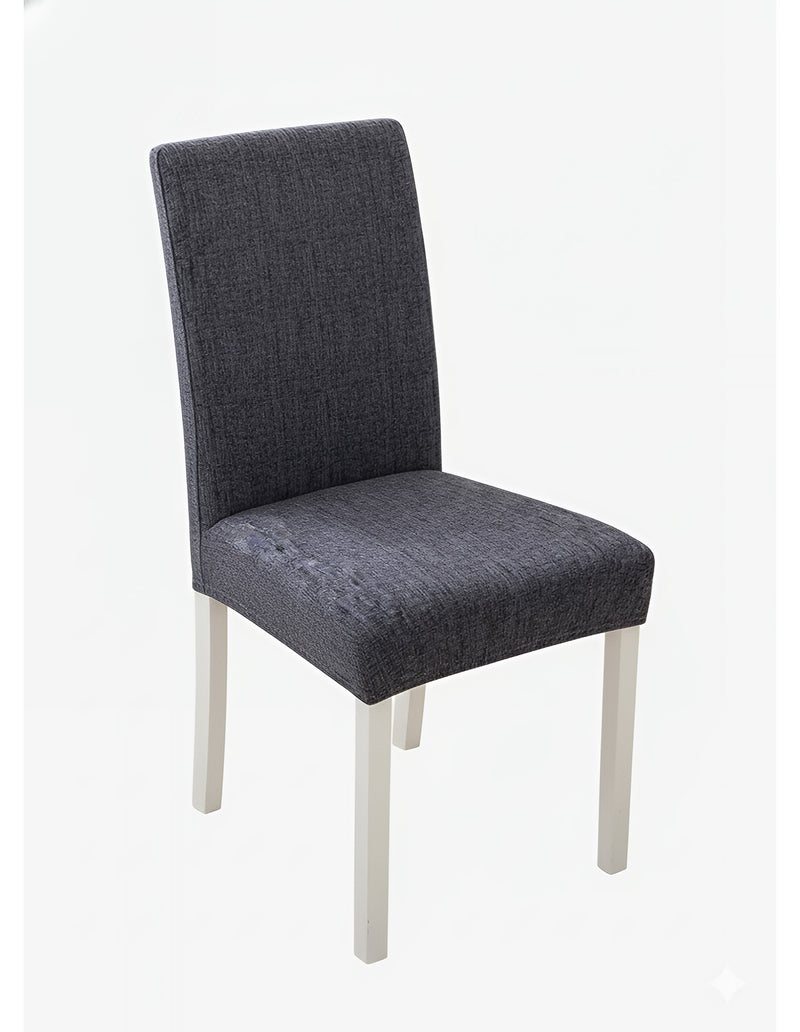 Anyseat Dark Grey Plain Design Chair Cover – Elastic Slipcover with Anti‑Dirt Protection for Dining Room, Kitchen, Wedding, Hotel, Banquet & Restaurant