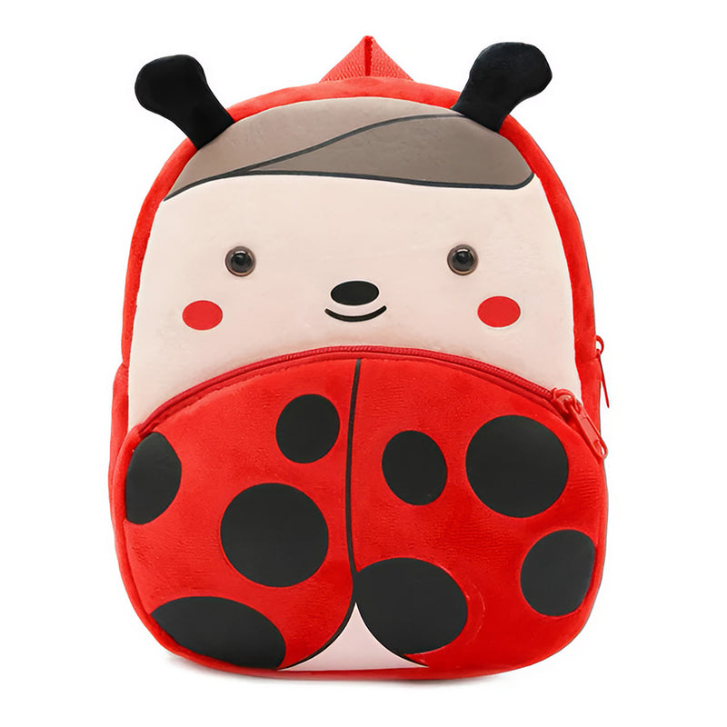 Anypack  3D Red Ladybug Kids School Backpack Cute Cartoon Animal Style Children Toddler Plush Bag Perfect Accessories For Boys and Girls