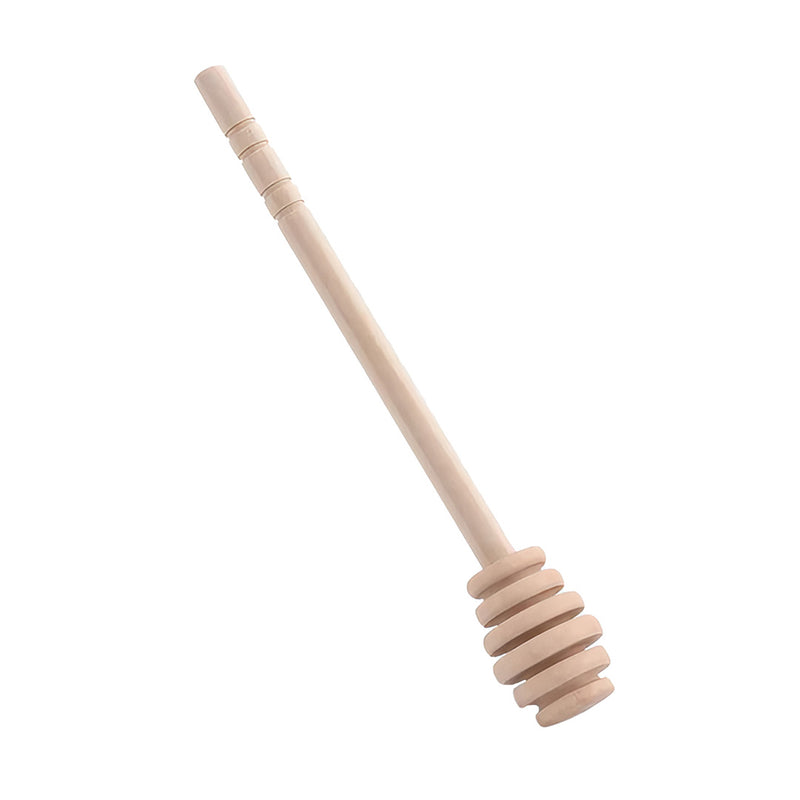 Anygleam Natural Brown 10pcs Wooden Honey Spoon Dipper Sticks Kitchen Tableware