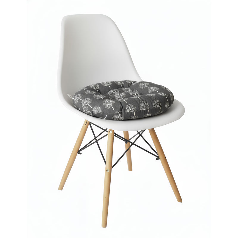Anypillow Dark Gray Seat Cushion – Geometric Tee Print Design