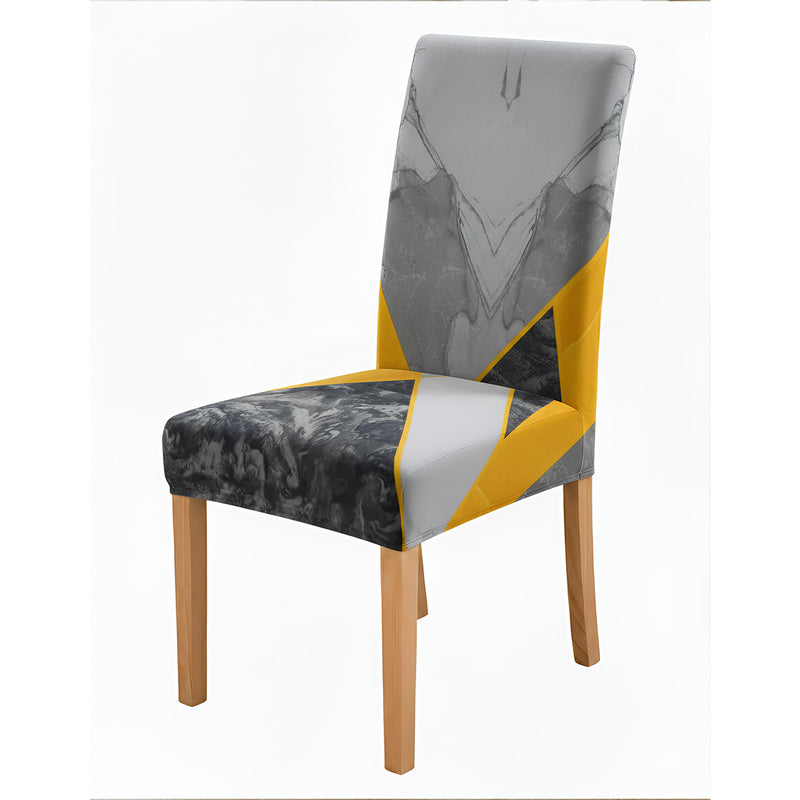 Anyseat Black Pattern Print Elastic Chair Cover – Plain Dining Slipcover & Home Décor