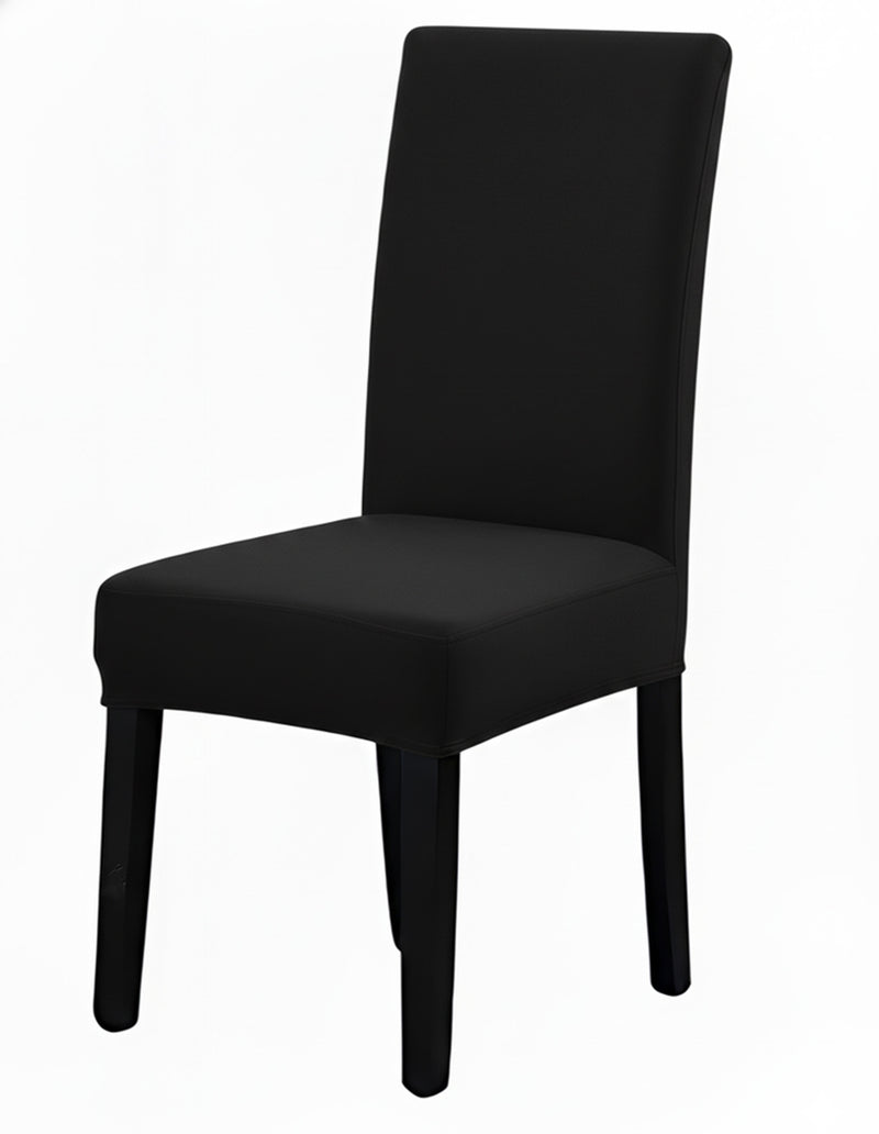 Anyseat Black Chair Cover – Waterproof Elastic Slipcover with Anti‑Dirt Protection for Dining Room, Kitchen, Wedding, Hotel, Banquet & Restaurant