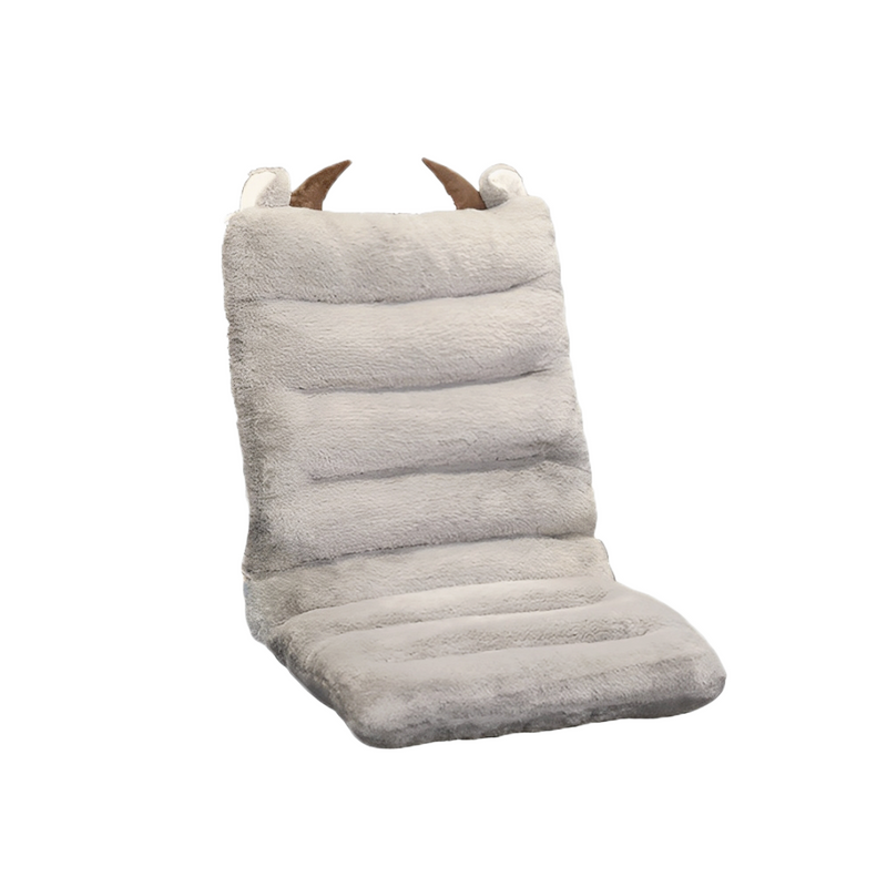 Anypillow Seat Cushion Grey One Piece Siamese Office Sedentary Butt Mat Back Waist Chair Support Home Decor With Buffalo Ears