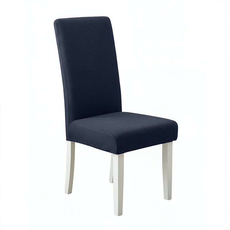 Anyseat Navy Waterproof Chair Cover – Corn Kernel Pattern Stretch Slipcover for Dining Room