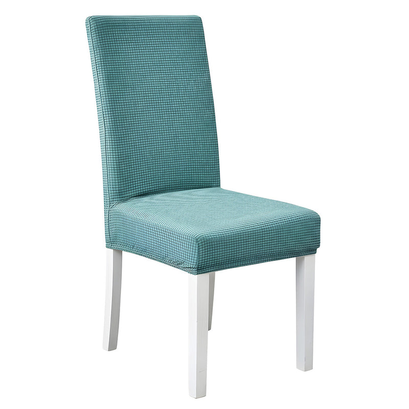 Anyseat Blue Waterproof Chair Cover – Corn Kernel Pattern Stretch Slipcover for Dining Room