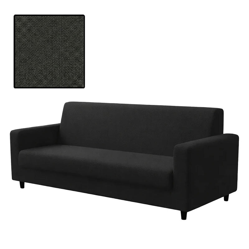 Anyseat 3-Seater Sofa Cover – Plain Gray Style Slipcover for Living Room Chair Protection