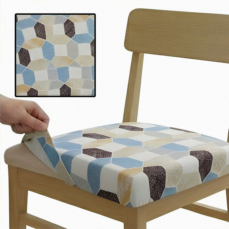 Anyseat Multi Color Diamond Print Chair Cover – Stretch Washable Removable Seat Cover for Dining & Kitchen