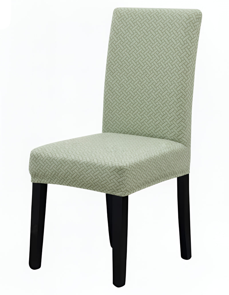 Anyseat Green Knitted Chair Cover – Elastic Anti‑Dirt Design for Dining, Kitchen, Wedding, Hotel & Banquet Use