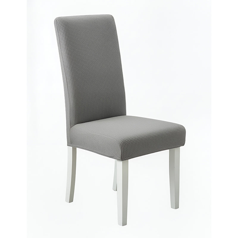 Anyseat Grey Waterproof Chair Cover – Corn Kernel Pattern Stretch Slipcover for Dining Room