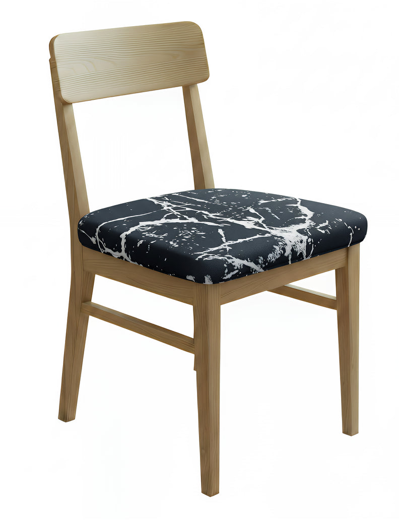Anyseat Chair Cover Black White Splash Print Stretch Seat Cover for Home Dinning Kitchen Washable Removable