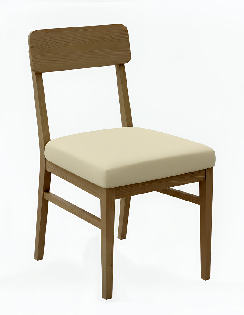 Anyseat Beige Plain No Print Chair Cover – Stretch Washable Removable Seat Cover for Dining & Kitchen