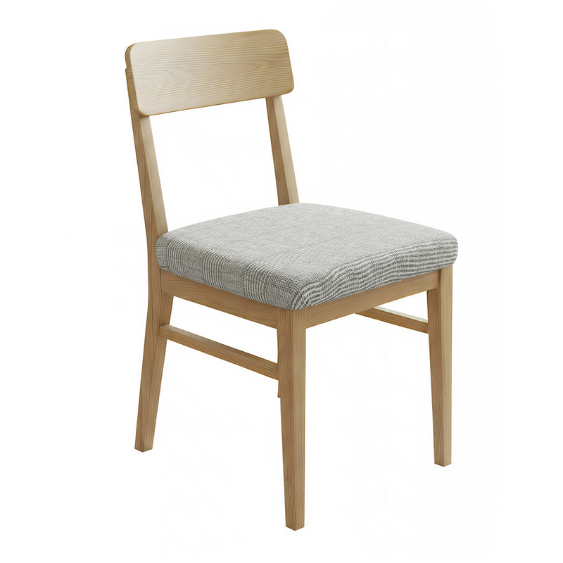 Anyseat Light Grey Corn Kennel Pattern Print Chair Cover – Stretch Washable Removable Seat Cover for Dining & Kitchen