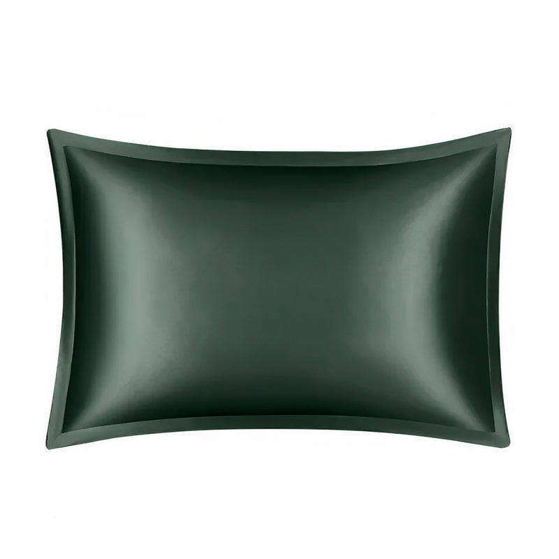 ANYHOUZ Pillowcase 50x90cm Green Pure Real Silk For Comfortable And Relaxing Home Bed