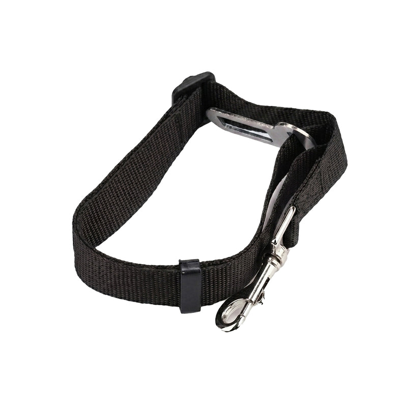 Adjustable Black Pet Car Seat Belt – Safety Harness for Dogs & Cats
