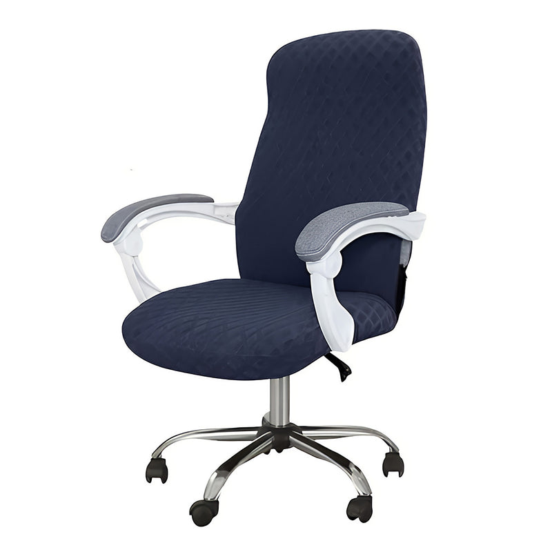 Anyseat Navy Office Chair Cover – Waterproof Stretchable Spandex Jacquard Slipcover, Anti‑Dirt Protection