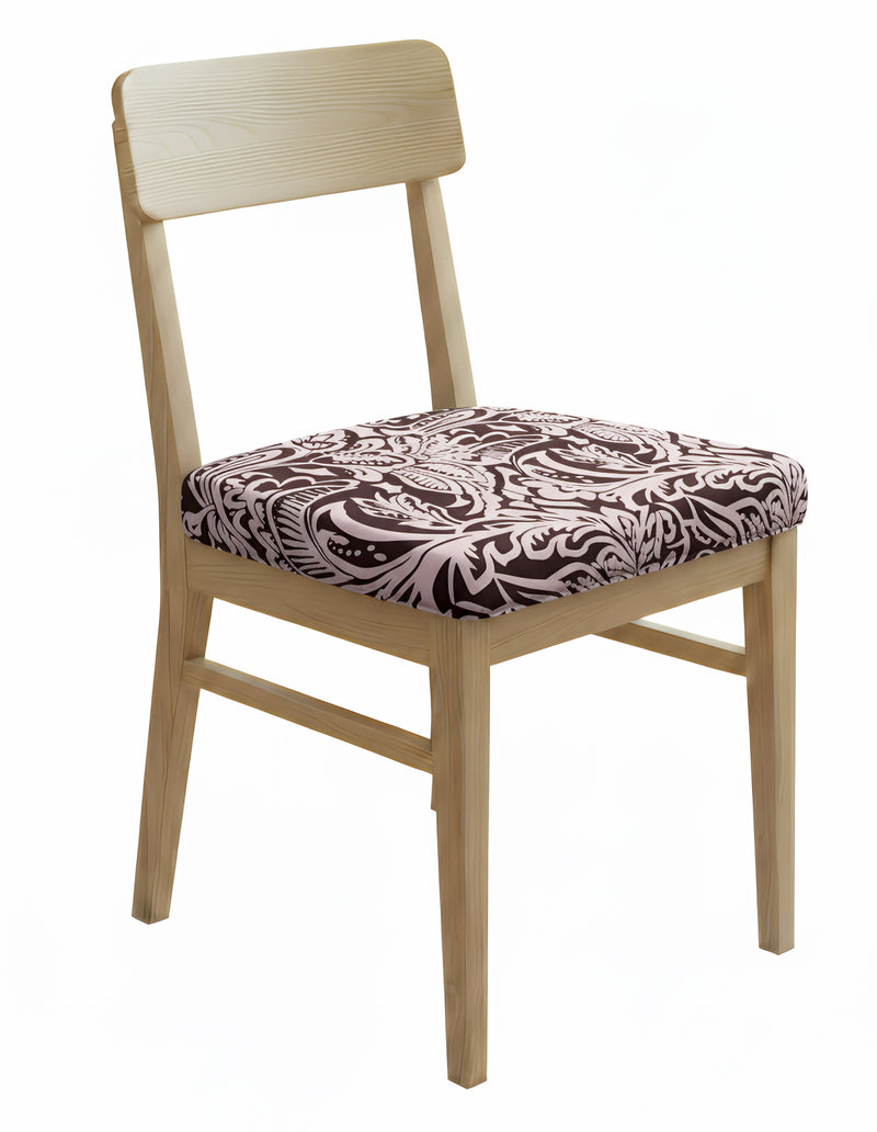 Anyseat Purple Vintage Vine Pattern Print Chair Cover – Stretch Washable Removable Seat Cover for Dining & Kitchen