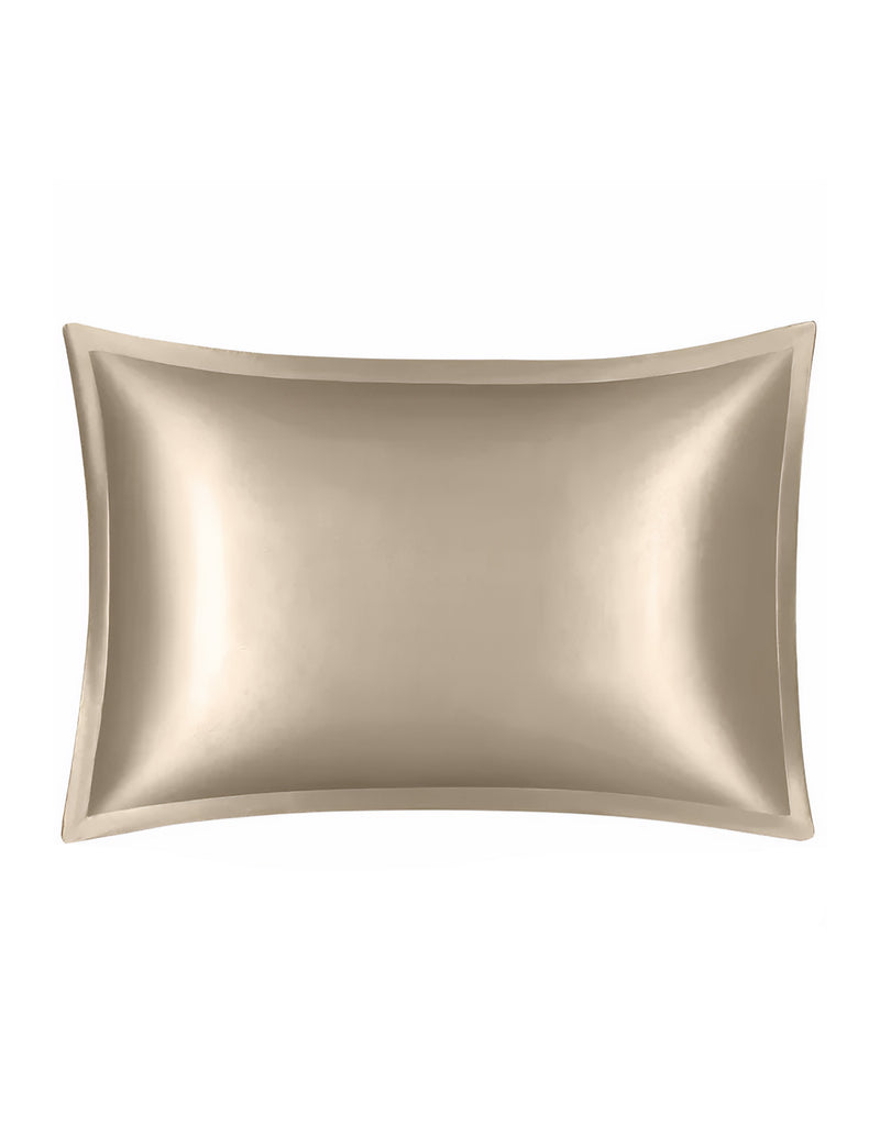 ANYHOUZ Pillowcase 50x75cm Gold Pure Real Silk For Comfortable And Relaxing Home Bed
