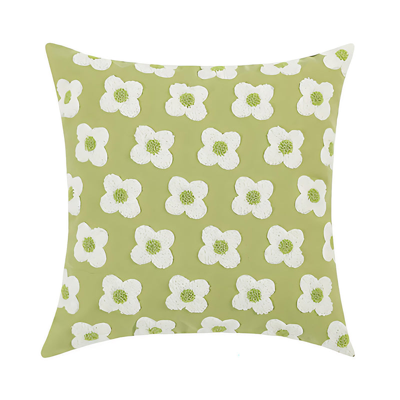 Anypillow Daisy Plush Decorative Cushion Cover – Soft Throw Pillowcase for Sofa & Bed