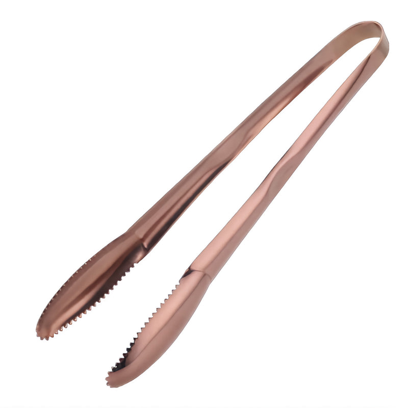 Anygleam Rose Gold Stainless Steel Tong – 1pc Clip Tableware for Salad, BBQ & Grill Party Accessory