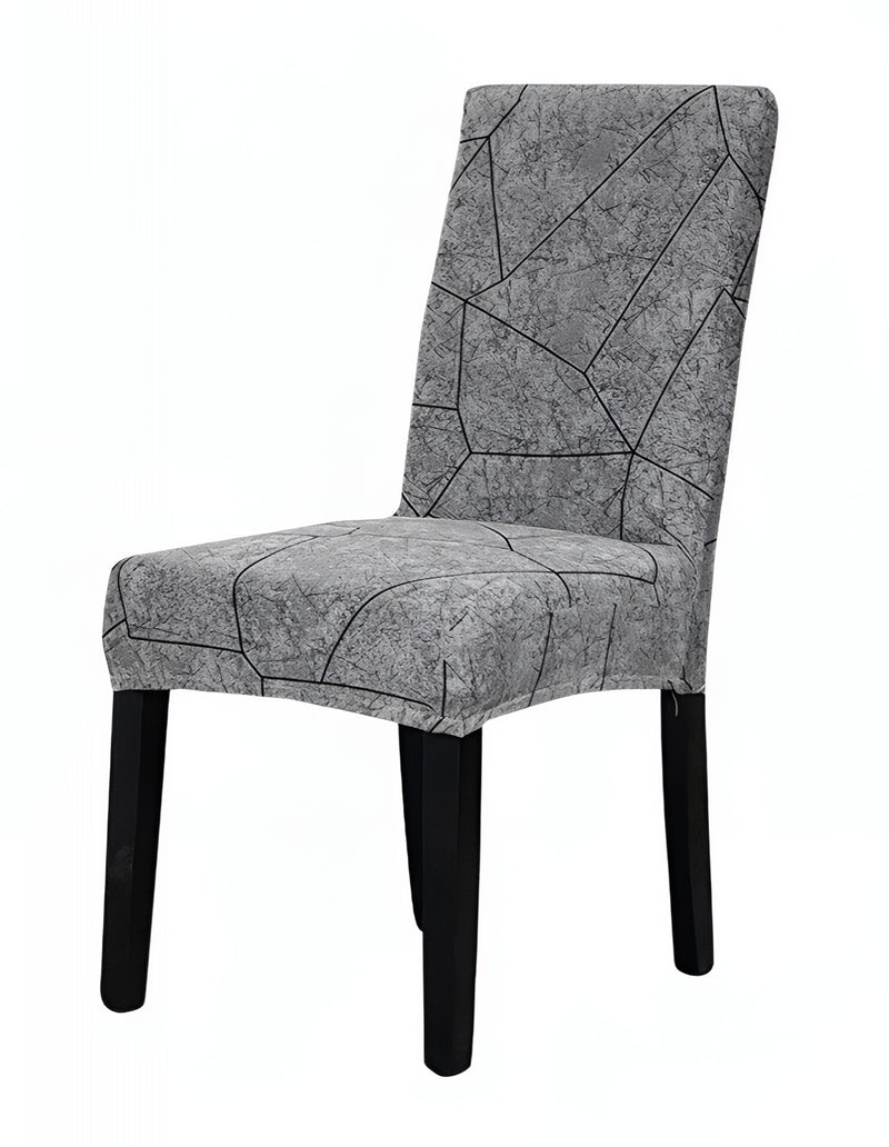 Anyseat Grey Stone Break Design Chair Cover – Elastic Slipcover with Anti‑Dirt Protection for Dining Room, Kitchen, Wedding, Hotel, Banquet & Restaurant