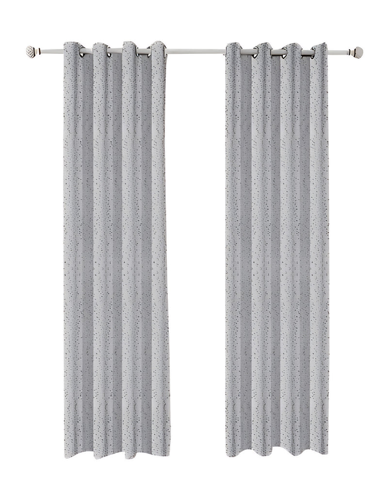 Anydrape Grey Luxury Retro Curtains – Modern Textured Drapes for Living Room, Bedroom & Dining Decor