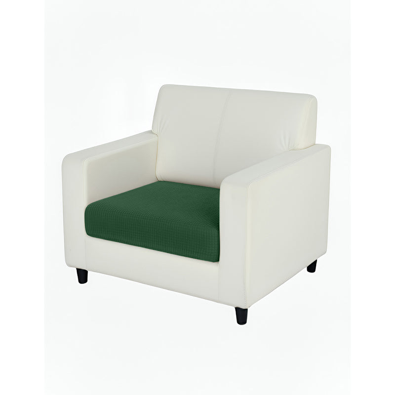 Anyhouz Sofa Cover – Green Polyester, Thick Stretchable, 1Pc Living Room Chair