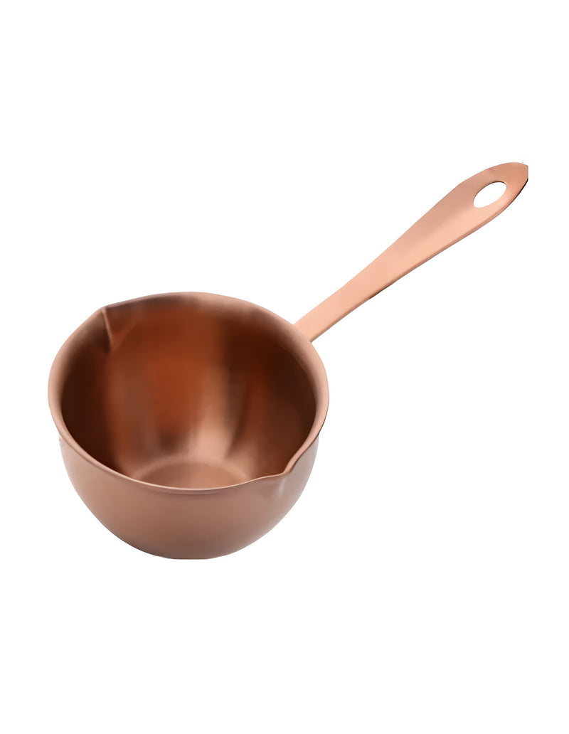 Anygleam Cookware Pouring Pots 2pcs Rose Gold Mini Sauce Heating Stainless Steel Kitchen Chocolate Pot Butter Milk Drip Pot Small With Handle