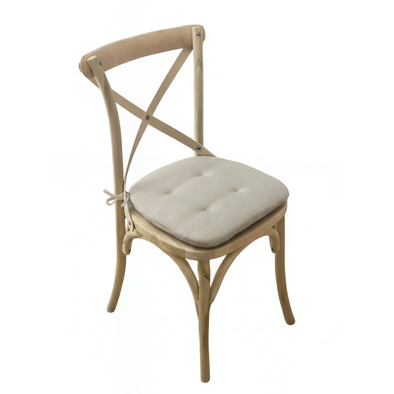 Anypillow White Memory Foam Chair Cushion with Straps