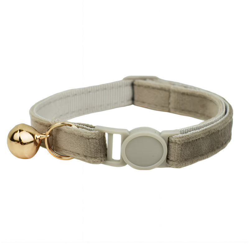 ANYWAGS Cat Collar Brown Small with Safety Buckle, Bell, and Durable Strap Stylish and Comfortable Pet Accessory