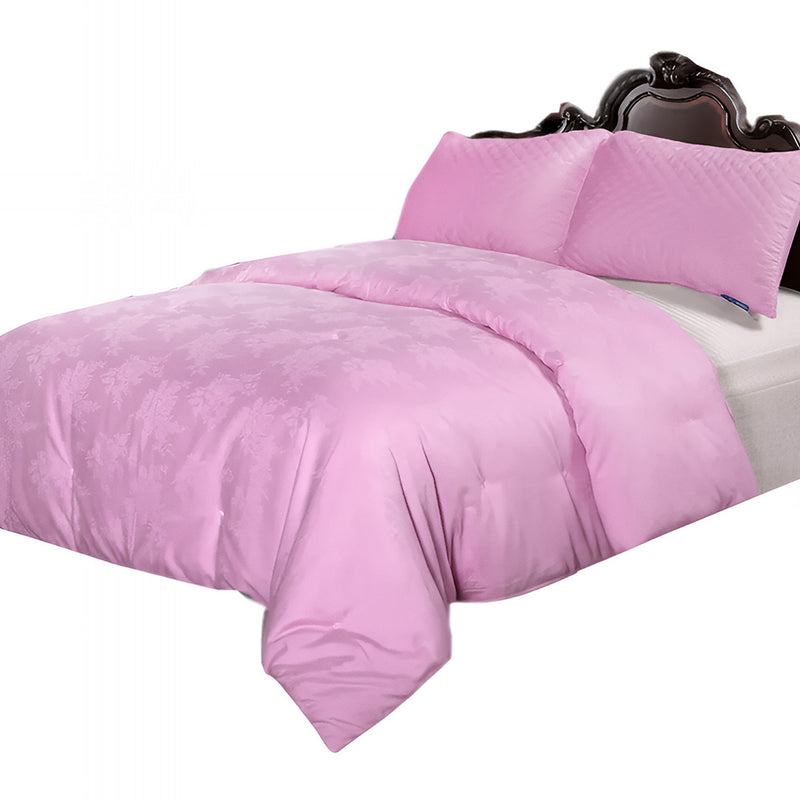 ANYHOUZ Duvet Cover Purple Ultra Soft Cotton Quilt Bed Comforter 1500G