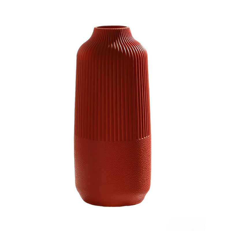 ANYDECO Flower Vase Rosy Red Large Nordic Style Pot Room Home Decor