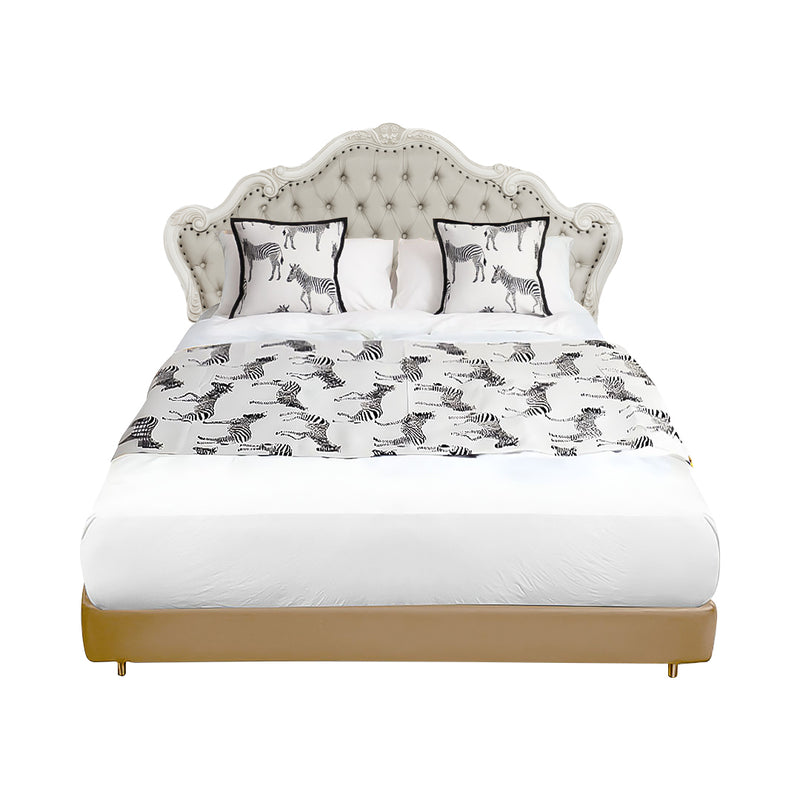 1.5m Bed Light Luxury Zebra Vintage Bed Scarf Runner Bedding Tail Pad Flag For Home Hotel 3Pcs Set