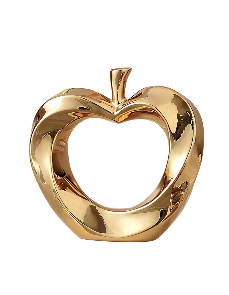 ANYDECO Figurine Gold Apple Nordic Home Decor Sculpture and Ornament