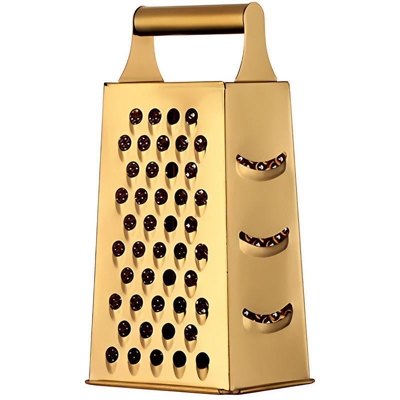 Anygleam Gold Stainless Steel Food Slicer – Multi-Function Kitchen Tool for Fruits, Vegetables & More