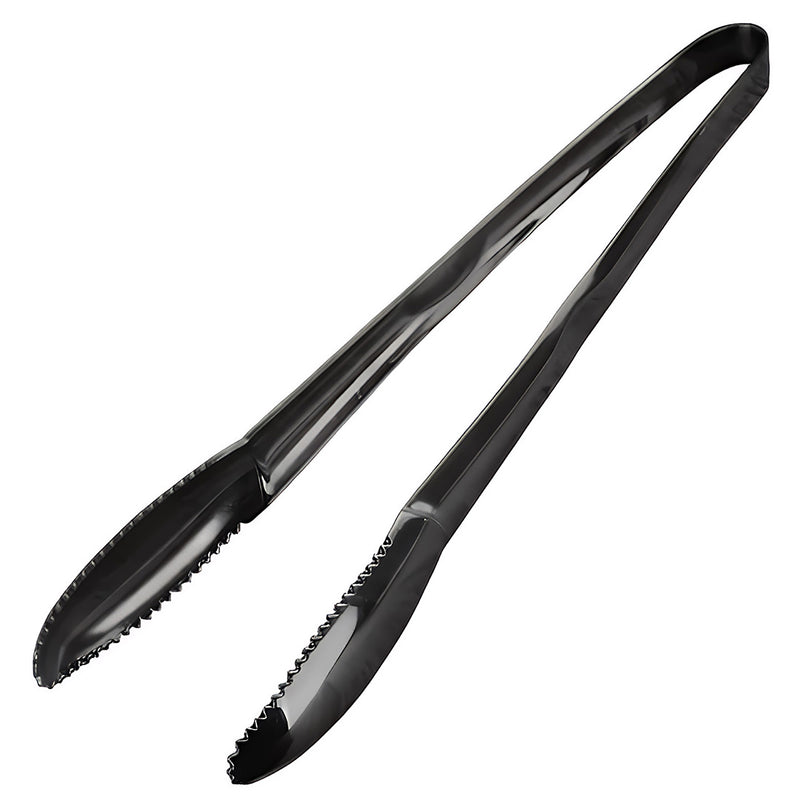 Anygleam Black Stainless Steel Tong – 2pcs Clip Tableware for Salad, BBQ & Grill Party Accessory