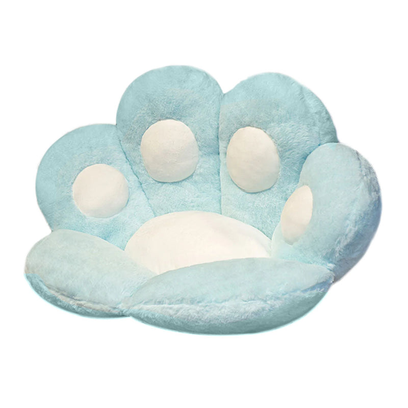Anyseat Seat Cushion 70cm Mint Blue Paw Shape Warm Lazy Sofa Decorative Pillow Backseat Plush Mat Home Decor