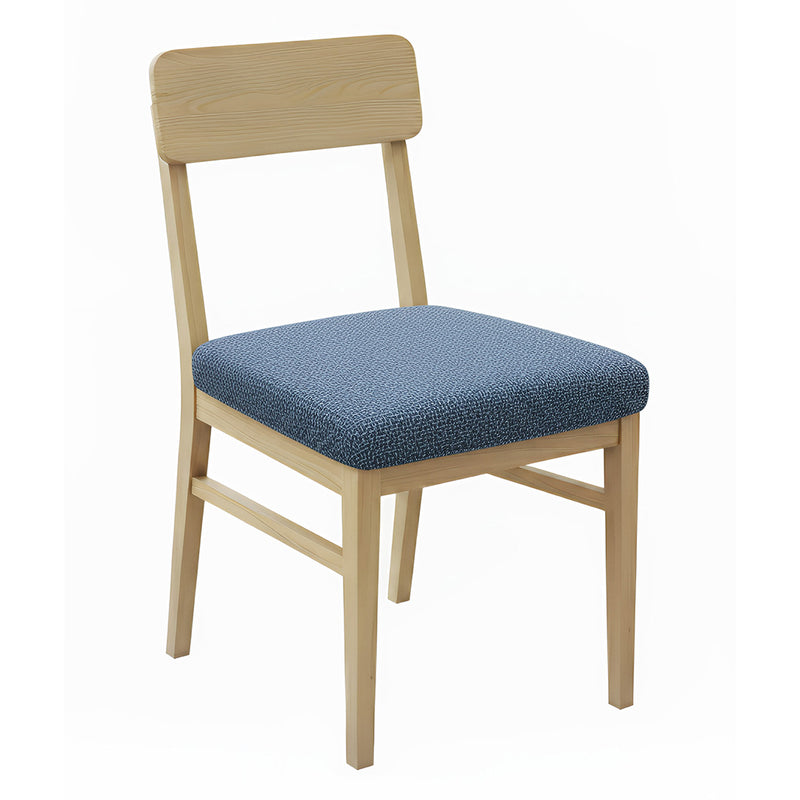 Anyseat Navy Blue Corn Kennel Pattern Print Chair Cover – Stretch Washable Removable Seat Cover for Dining & Kitchen