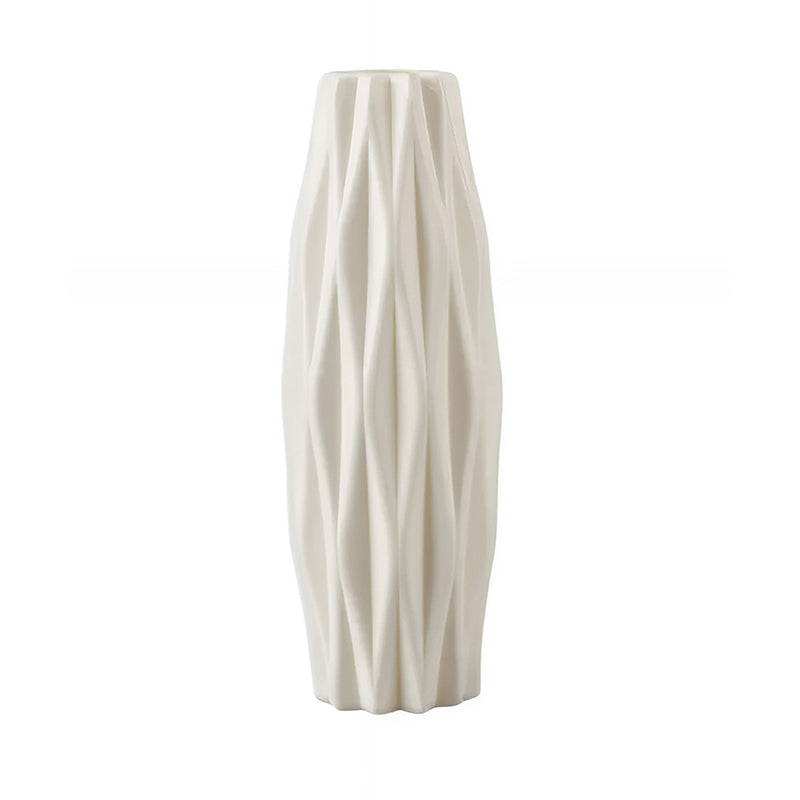 ANYDECO Flower Vase White Small Geometric Nordic Style Pot Home Decor